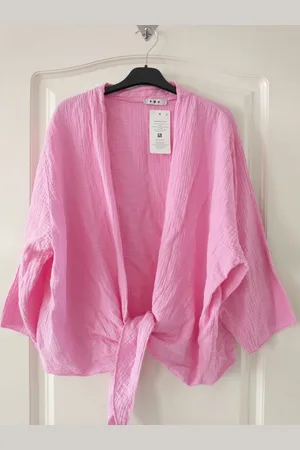 Merkloos Dames vest Anne-effen -driekwart mouwen-L/XL-bolero model