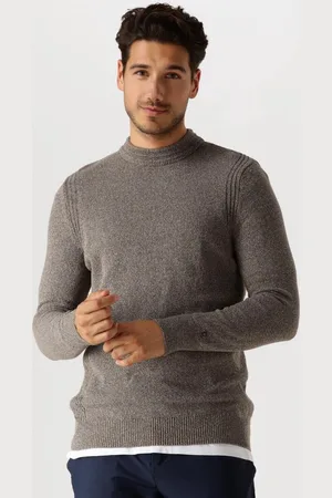 Cast Iron Mock Neck Regular Fit Cotton Mix Truien & Vesten Heren - Sweater - Hoodie - Vest-