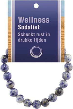Ruben Robijn Powerbead Armband Sodaliet (Met Displaykaart)