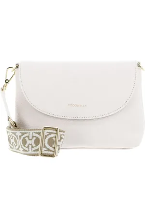 Coccinelle Leren Schoudertas Arlettis Handbag Crème