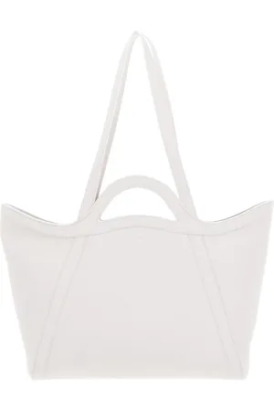 Coccinelle Leren Schoudertas Shopper Amalia Handbag Grained Leather Wit