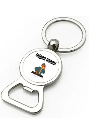 Akyol Dj jongen flesopener - Dj - muziekliefhebbers - disc jockey - vinyl - verjaardag - cadeau - kado - 9 bij 3 cm