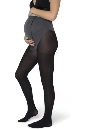 Bonnie Doon Zwangerschaps Panty 70 Denier maat L/XL Donker Blauw - Dames Panty - Maternity - Zwangerschapspanty - Uitstekend Draagcomfort - Verstevigde Buik Band - Extra Katoen - Snijdt Niet - Donkerblauw - - BP201906.102