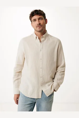 Mexx Shirt Caleb Linen Sand Heren