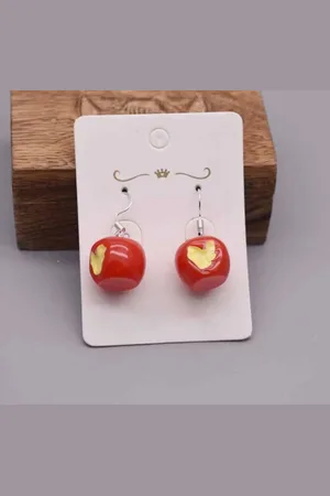 Akyol Appel oorbellen – Oorbellen dames - oorbellen meisjes - Oorhangers- groente en fruit oorbellen - oorbellen appel - leuke appel oorbellen - Sieraad - fruit oorbellen - oorbellen cadeau - oorbel appel - appel thema