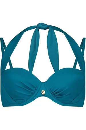 Ten Cate Multiway Bikini Top Sea Blue - maat 38F - Meerkleurig
