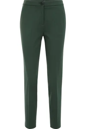 WE Fashion Dames slim fit pantalon met stretch