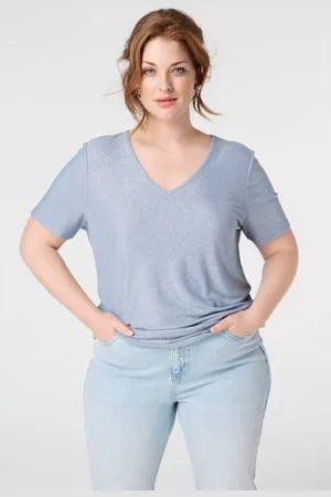 MS Mode T-shirt T-shirt met lurex