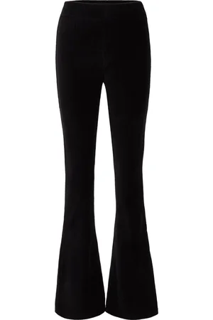 WE Fashion Dames flared legging van ribstof