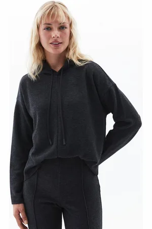OXXO Kapuzenpullover mit Stylischer Größe S Anthra Melange