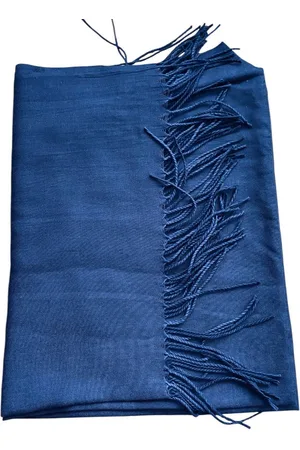 Merkloos Sjaal lang effen kleur donkerblauw 175/70cm