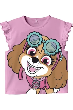 NAME IT NMFMARA PAW CAPSL NREG TOP BOX CPLG Meisjes T-shirt