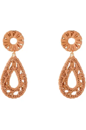 Go Dutch Label Oorknoppen Raffia Dangle