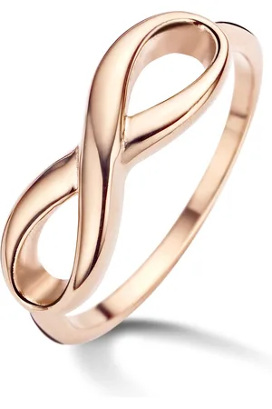 Silventi 983200110 58 Stalen Ring - Infinity - Rosékleurig