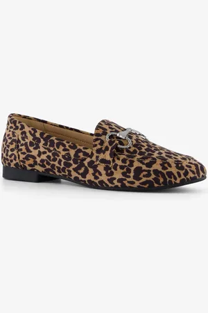 Nova Dames loafers luipaardprint