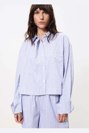 FRNCH PARIS FRNCH Naela blouse gestreept cropped