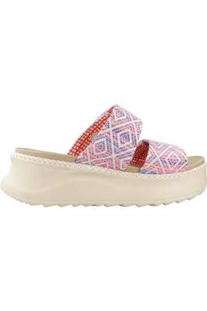 Hey dude Delray Slide Surf Baja Dames Slippers Blue/Pink