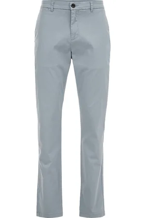 WE Fashion Heren slim fit chino met stretch