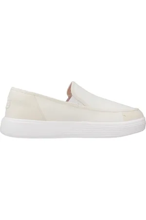 Hey dude Sunapee Canvas Heren Instappers White/White