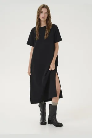 My Essential Wardrobe Hellamw R-neck Long Dress Jurken Dames - Kleedje - Rok - Jurk -