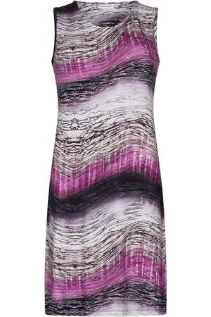 Pastunette Jurk Purple Waves - Viscose - Mouwloos
