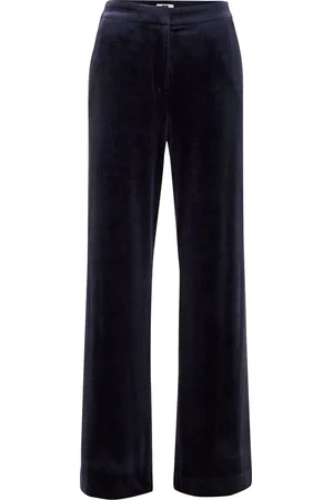 WE Fashion Dames wide leg pantalon van velvet