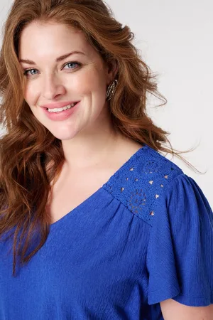 MS Mode T-shirt T-shirt met crochet details