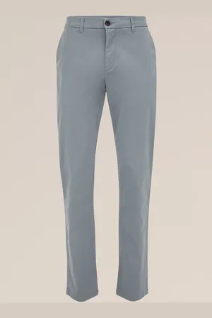 WE Fashion Heren slim fit chino met stretch