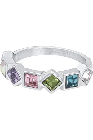 Ixxxi Fame-Flourish-Zilverkleurig-Dames Ring