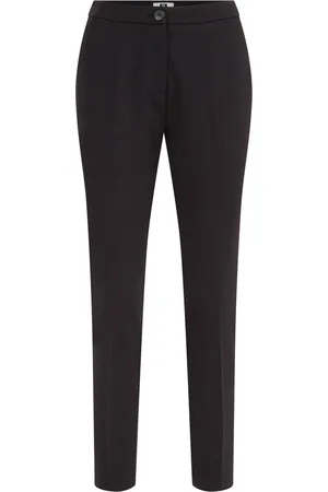 WE Fashion Dames slim fit pantalon met stretch