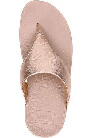 FitFlop Vrouwen Leren Slippers - maat 38 - / Damesschoenen Lulu toe leather