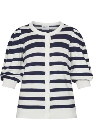 SisterS point Halia-str.ca - Dames Vest - Cream/midnight