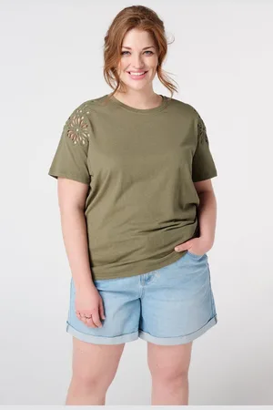MS Mode T-shirt T-shirt met crochet details