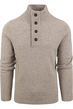 Barbour Mocker Trui Merinowol Greige