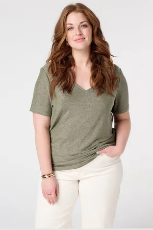 MS Mode T-shirt T-shirt met lurex