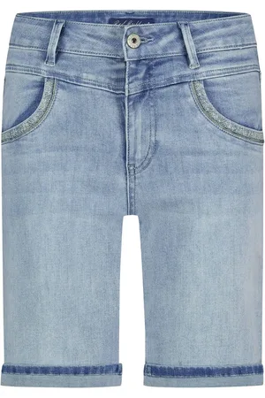 Red Button Broek Sienna Short And Embroidery Bleach Srb4573 Bleach Dames