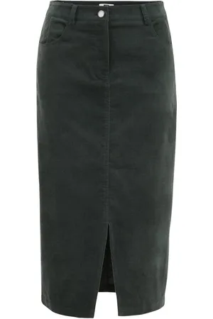 WE Fashion Dames velvet kokerrok