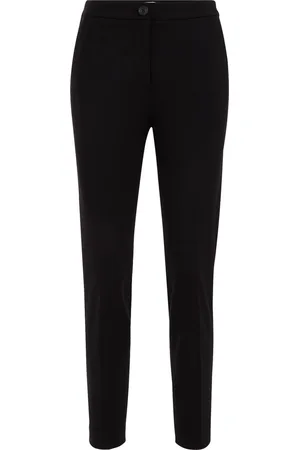 WE Fashion Dames slim fit pantalon met stretch