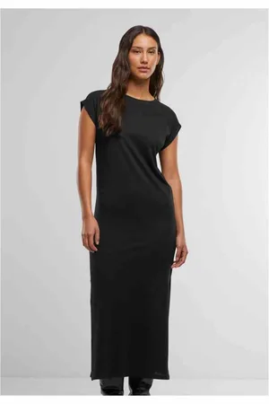 Urban classics Viscose Extended Shoulder Lange jurk - S