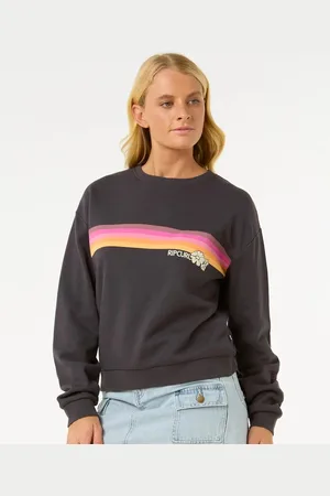 Rip Curl Surfarama Relaxed Crew - Washed Black