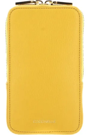 Coccinelle Leren Telefoontasje Flor Hi-Tech Phone Bag Geel