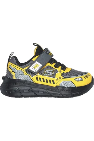 Skechers Skech Tracks Jongens Sneakers - Grijs/Geel