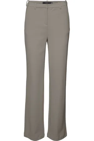 VERO MODA Broek Vmzamira Mw Slim Straight Pant Noos 10255128 Moon Rock Dames