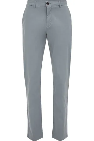 WE Fashion Heren slim fit chino met stretch