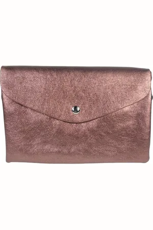 Flora & CO Trendy clutch - crossbody handtas - koper metallic