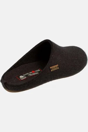 Haflinger Everest Fundus - instap pantoffel - - maat 41 - Vilt, comfortabel, antislip
