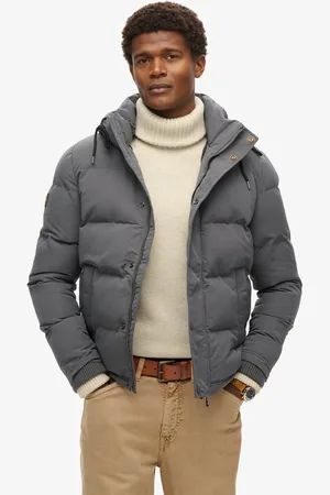 Superdry Korte Everest pufferjas met capuchon - Heren - Gewatteerde jassen