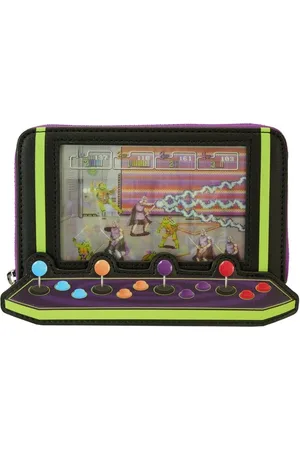 FUNKO Loungefly: Nickelodeon - Teenage Mutant Ninja Turtles - TMNT 40th Anniversary Vintage Arcade Zip Around Wallet