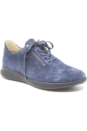 Hartjes 162.1136/99 48.47, Blauwe dames sneakers wijdte G
