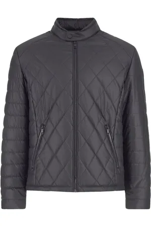 Guess Stretch Faux Leren Jas Heren Zwart